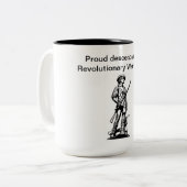 革命的な戦争退役軍人ハツートーンコーヒーマグ ツートーンマグカップ (正面左)