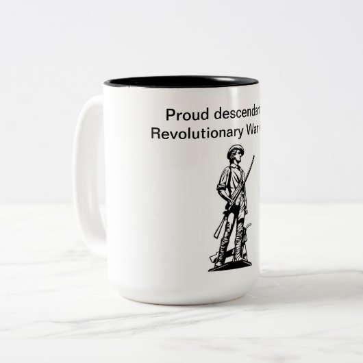 革命的な戦争退役軍人ハツートーンコーヒーマグ ツートーンマグカップ (正面左)