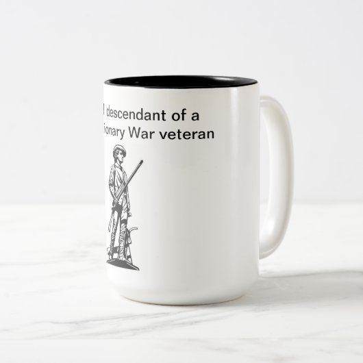 革命的な戦争退役軍人ハツートーンコーヒーマグ ツートーンマグカップ (正面右)