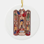 革命的な戦争1855年の軍の衣裳 セラミックオーナメント (正面)