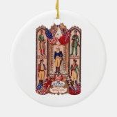 革命的な戦争1855年の軍の衣裳 セラミックオーナメント (裏面)