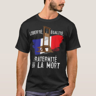 革命自由フランスの平等男子学生の社交クラブバス Tシャツ