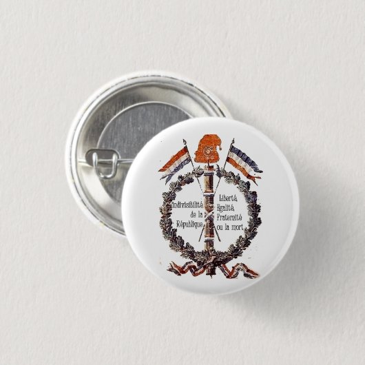 革命 缶バッジ (正面&裏面)