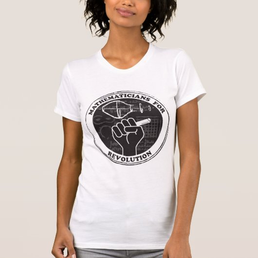 革命Tシャツの数学者 Tシャツ (正面)