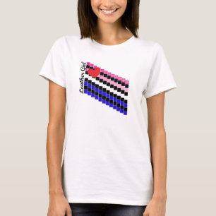 革女の子の飛石 Tシャツ