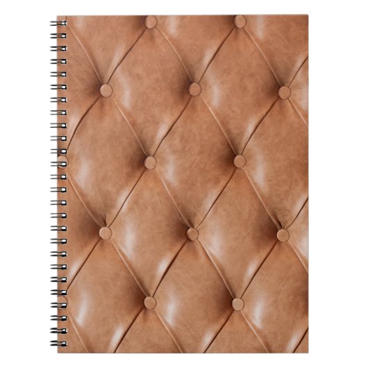 革張りのソファの背景 ノートブック (正面)