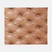 革張りのソファの背景 フリースブランケット (正面(横))