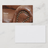 革張りの椅子のための肘掛けとタック 名刺 (正面/裏面)