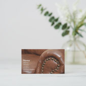 革張りの椅子のための肘掛けとタック 名刺 (スタンド正面)