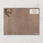 革張りの花 ポストカード (裏面)