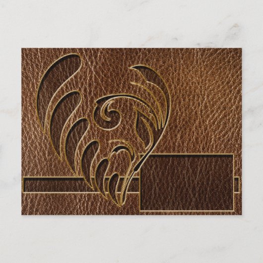 革張りの花 ポストカード (正面)