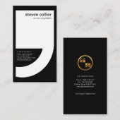 革新的で大きく白い引用符のコピーライター 名刺 (正面/裏面)