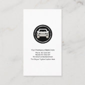 革新的なクリエイティブブルーウォータードロップ洗車 名刺 (裏面)