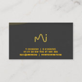 「革新的なビジネス・カードとゴールデン・touch 名刺 (裏面)