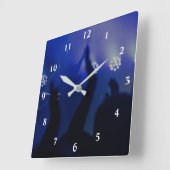 革新的な時計：最高の壁掛け時計 スクエア壁時計 (傾斜)