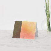 革新的な水平抽象芸術サンキューカード サンキューカード (裏面)