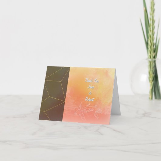 革新的な水平抽象芸術サンキューカード サンキューカード (正面)
