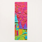 革新的カラフルな粘土創造 ヨガマット (裏面)