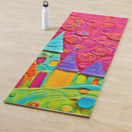 革新的カラフルな粘土創造 ヨガマット