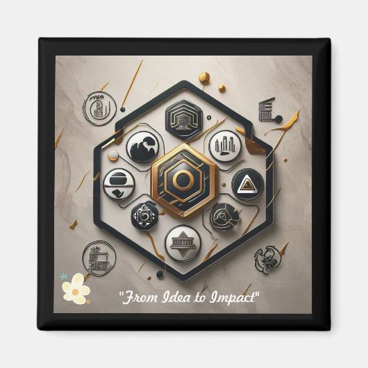 「革新的芸術的なビジョン」 マグネット (正面)