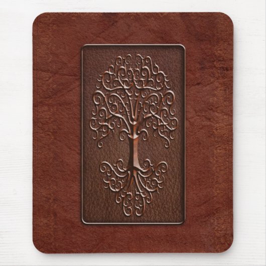 革木のデザイン マウスパッド (正面)