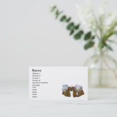 革用具ベルトを満たすベビー項目 名刺 (スタンド正面)