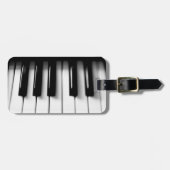 革紐が付いているピアノ鍵の荷物のラベル ラゲッジタグ (正面横)