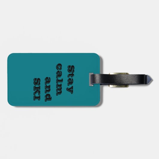 革紐付きスキーラゲッジタグ ラゲッジタグ (裏面横)