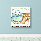 革素晴らし製バッグ及び靴 キャンバスプリント (インサイチュ (ウッドフロア))