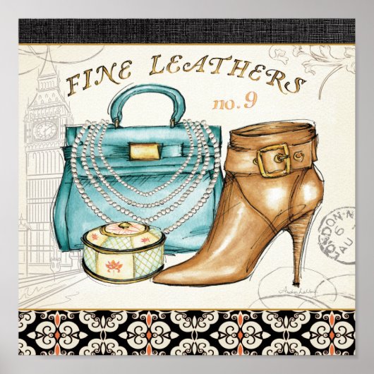 革素晴らし製バッグ及び靴 ポスター (正面)