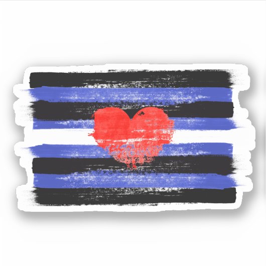 革絵を描製プライド旗および記号 シール (正面)