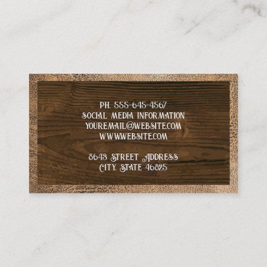 革縁ど |木目 名刺 (裏面)