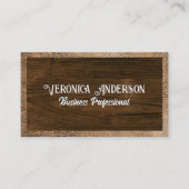 革縁ど |木目 名刺 (正面)