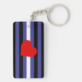 革製プライド旗とハート キーホルダー (裏面)