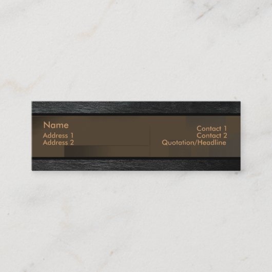 革製名刺 スキニー名刺 (正面)