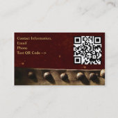 革詳細の名刺 名刺 (裏面)