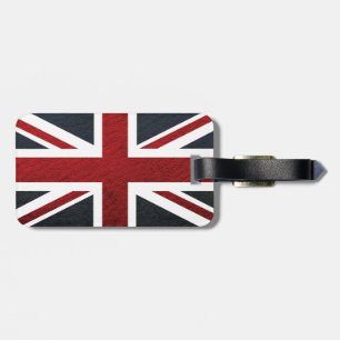 革質パターン英国国旗イギリス(イギリス) Fla ラゲッジタグ