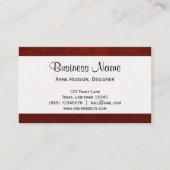 革質、革背景-赤 名刺 (正面)