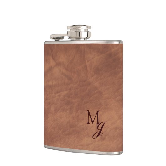 革靴ののどの革 フラスク (左)