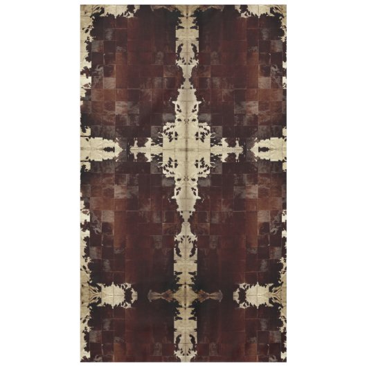 革靴のパッチワークのプリント テーブルクロス (正面)