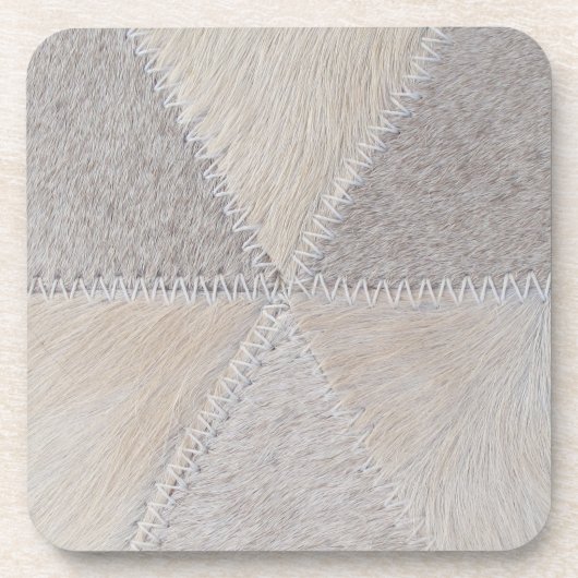 革靴のパッチワーク コースター (正面)