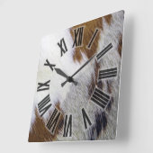 革靴 スクエア壁時計 (傾斜)