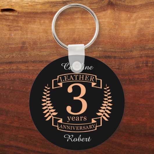 革3年結婚記念 キーホルダー (正面)