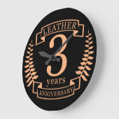 革3年結婚記念 ラージ壁時計 (傾斜)