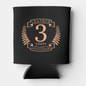 革3年結婚記念 缶クーラー (正面)