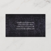 革(フェイクワニ) 名刺 (裏面)