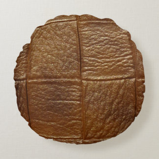 革 ラウンドクッション