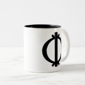 靭性および弾性のWawa Aba |の記号 ツートーンマグカップ (正面右)