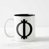 靭性および弾性のWawa Aba |の記号 ツートーンマグカップ (左)