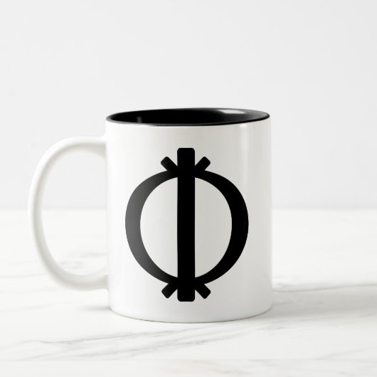 靭性および弾性のWawa Aba |の記号 ツートーンマグカップ (左)